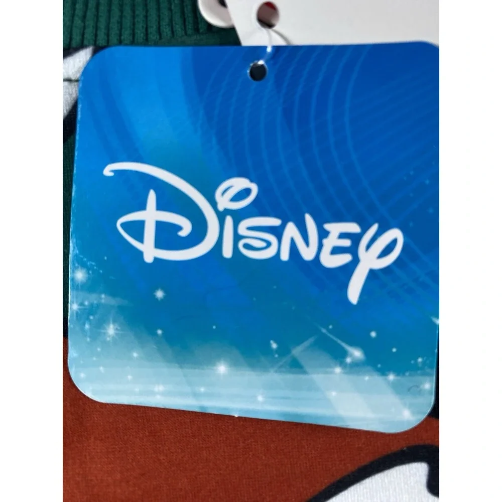Disney PatPat Mickey Mouse Christmas Green Sweatshirt Santa Hat Toddler 3-4Y NEW